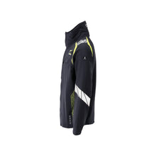 Jacket, ULTIMATE STRETCH work jacket Multisafe, black blue/hi-vis yellow