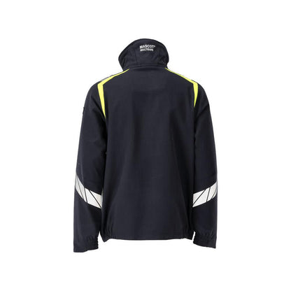 Jacket, ULTIMATE STRETCH work jacket Multisafe, black blue/hi-vis yellow