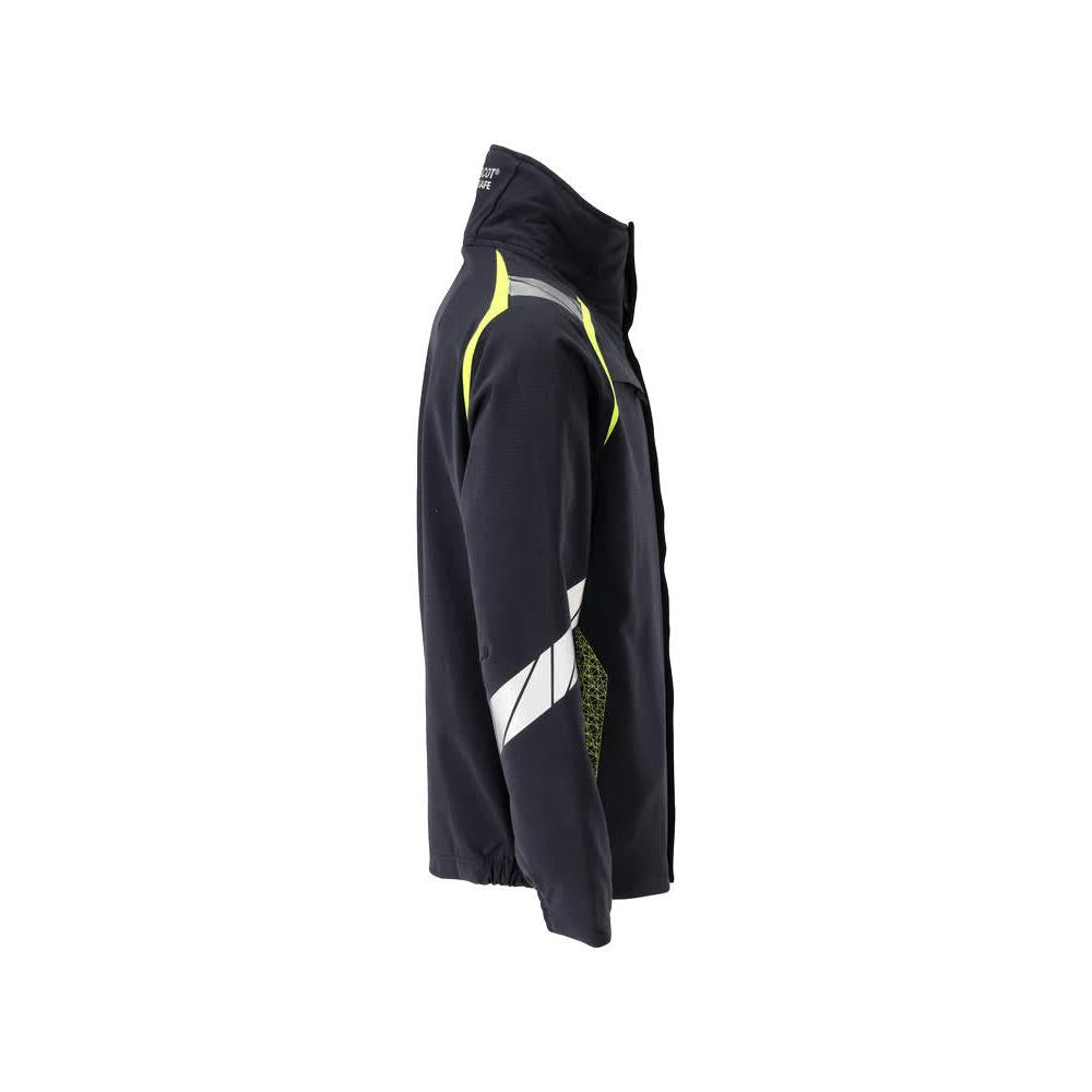 Jacket, ULTIMATE STRETCH work jacket Multisafe, black blue/hi-vis yellow