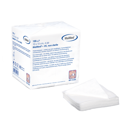 MaiMed-VK non-sterile fleece compresses of 100 pieces/paper bag