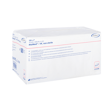 MaiMed-VK non-sterile fleece compresses of 100 pieces/paper bag