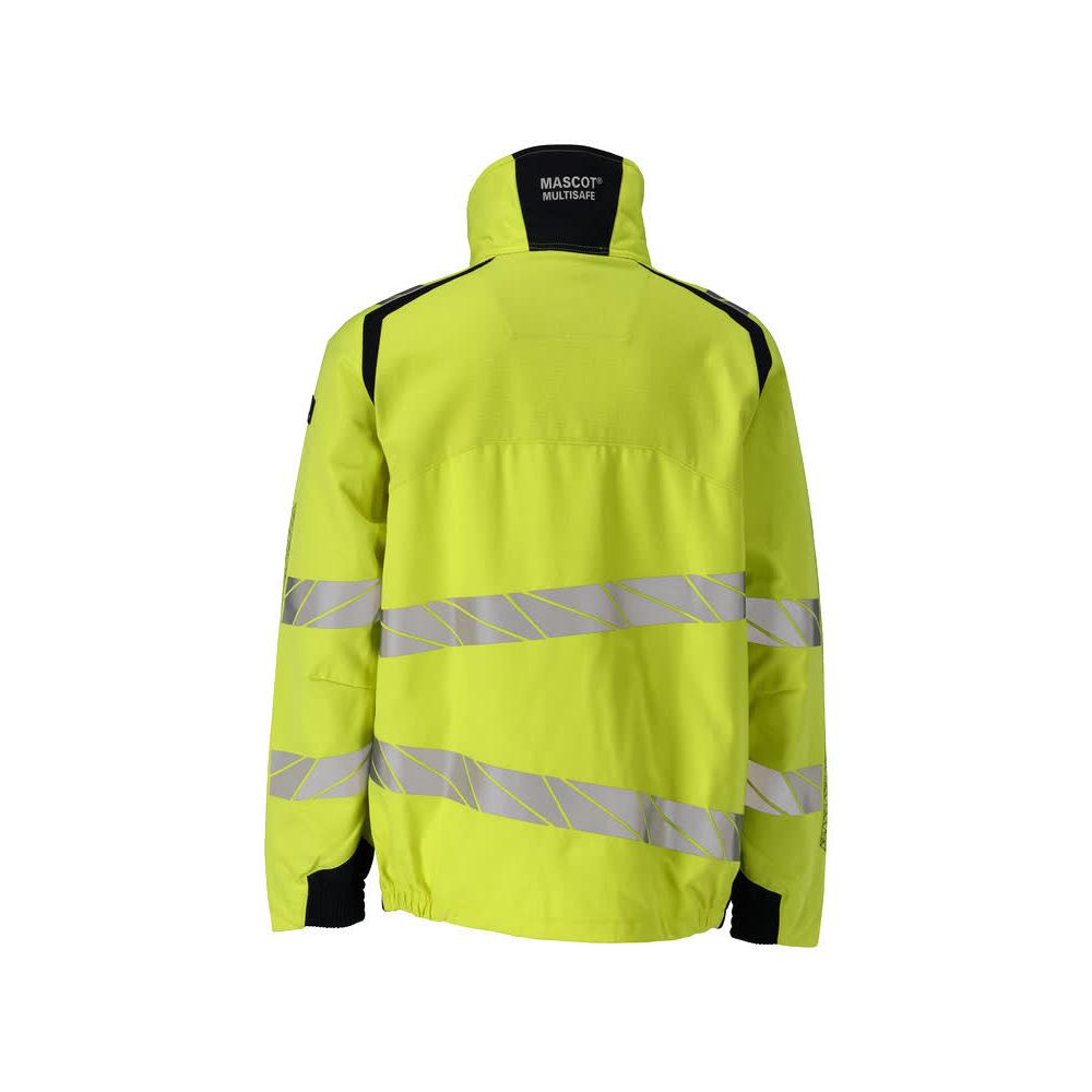 Jacket, stretch inserts Multisafe work jacket, hi-vis yellow/black-blue