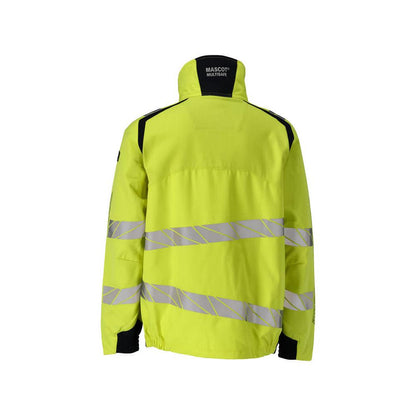 Jacket, stretch inserts Multisafe work jacket, hi-vis yellow/black-blue