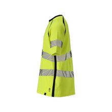 T-shirt, modern fit T-shirt Multisafe, hi-vis yellow/black-blue