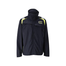 Jacket, stretch inserts Multisafe work jacket, black blue/hi-vis yellow