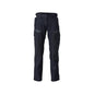 Trousers with knee pockets, women's Multisafe trousers, black blue/hi-vis yellow