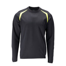 Sweatshirt, modern fit Sweatshirt Multisafe, black blue/hi-vis yellow