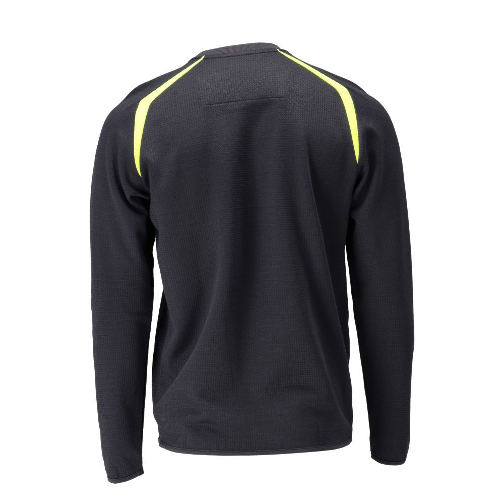 Sweatshirt, modern fit Sweatshirt Multisafe, black blue/hi-vis yellow