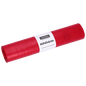 Pictured is a roll of DEISS 21705 Type 100 red garbage bags (25 bags, 575x1000 mm) from EMIL DEISS KG (GmbH + Co.) on a white background - ideal for commercial waste disposal.