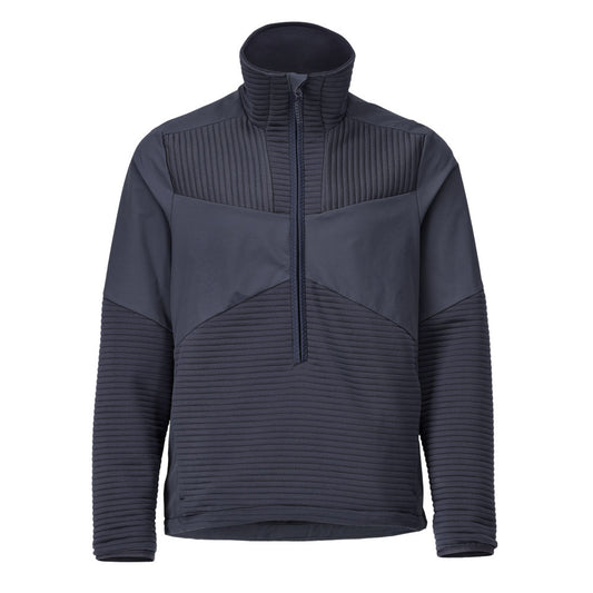 Fleece sweater, short zip, microfleece jacket lining