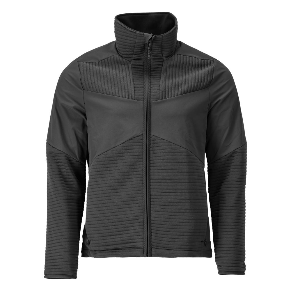 Fleece sweater with zip, microfleece jacket lining