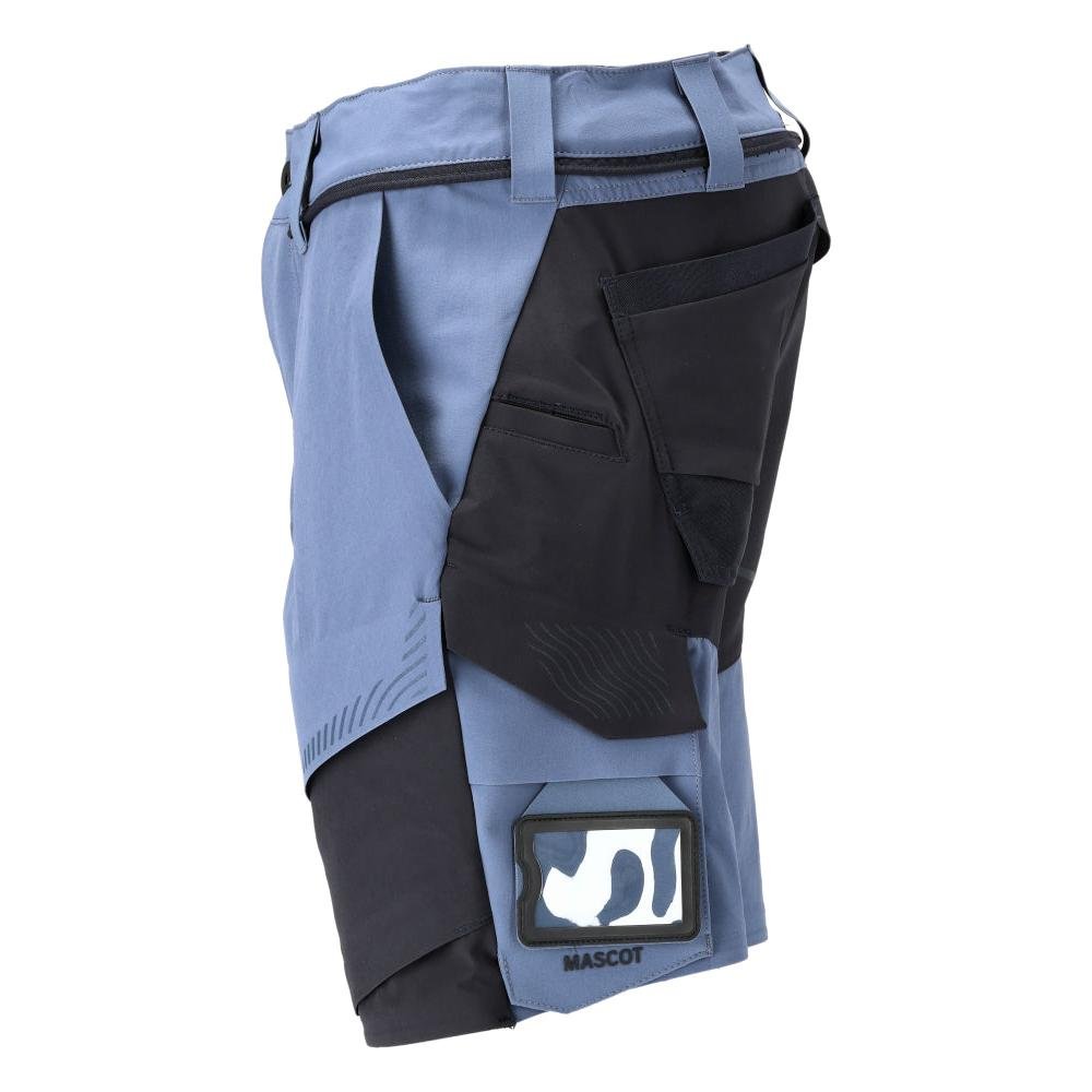 Shorts, stretch, light weight shorts, stone blue/black blue