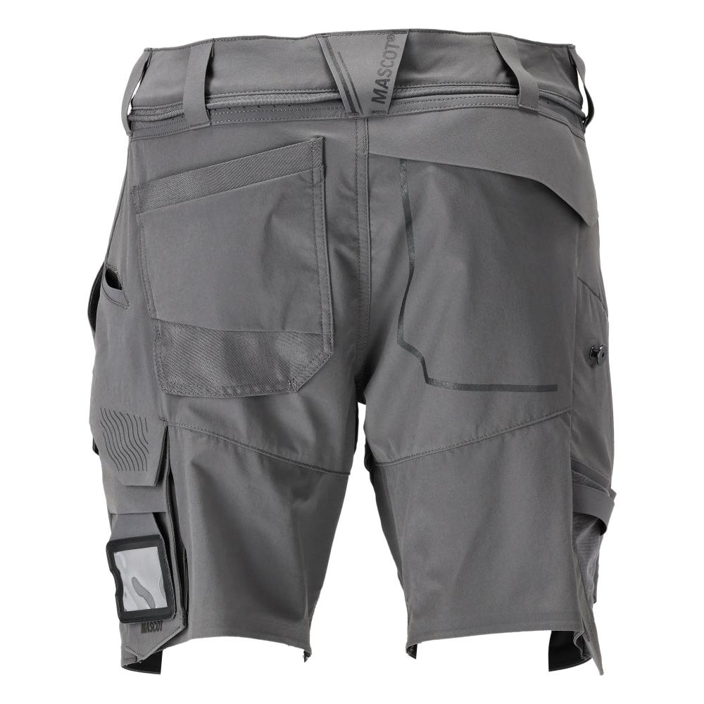 Shorts, stretch, light weight shorts, charcoal gray
