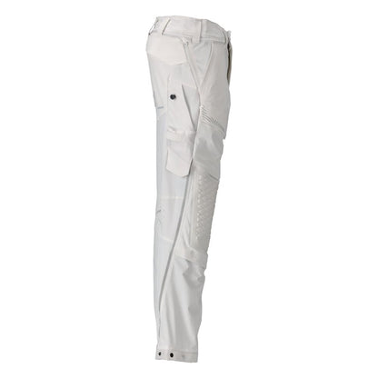 Trousers, knee pockets, stretch, light trousers, white