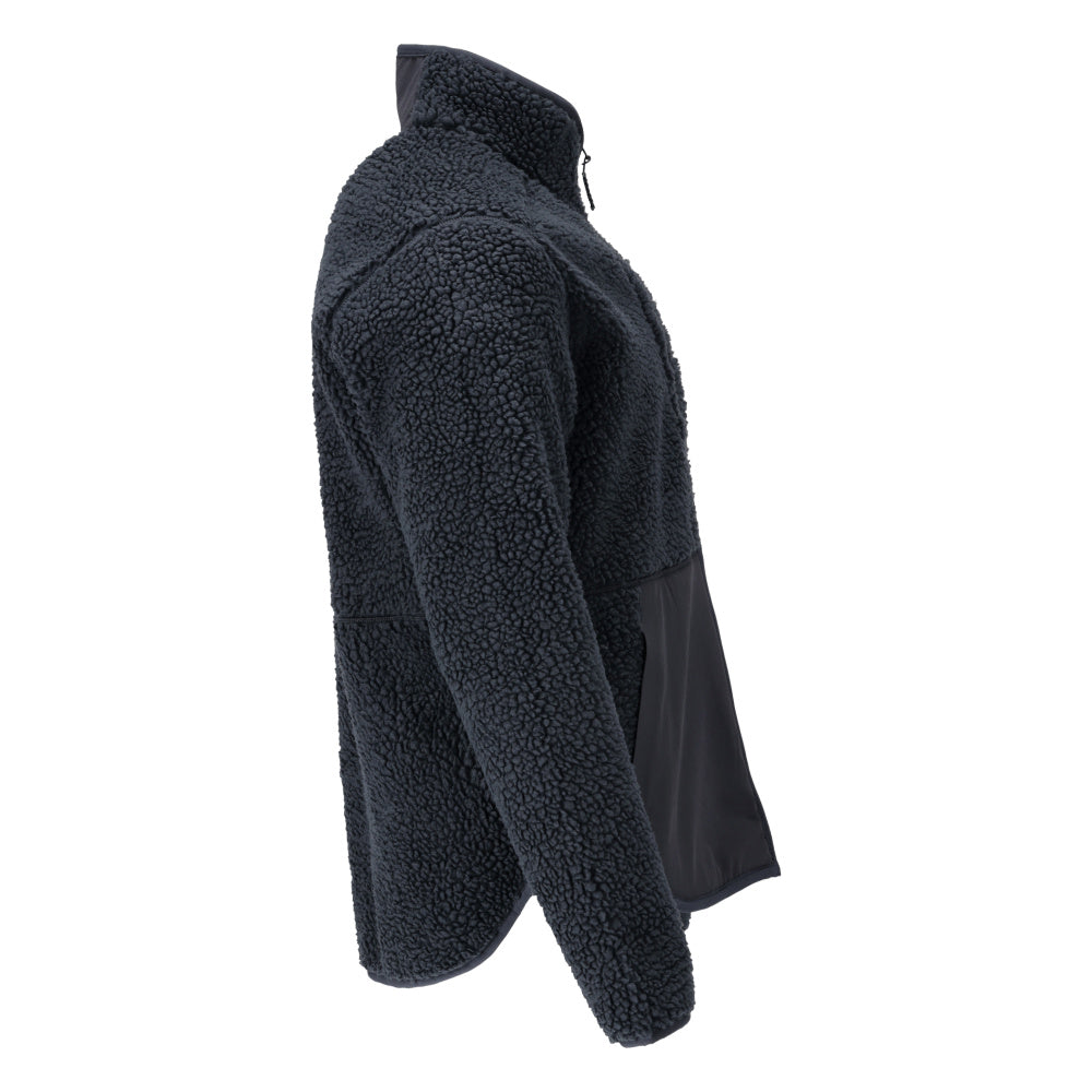 Fiber fur jacket with zipper Fiber fur jacket