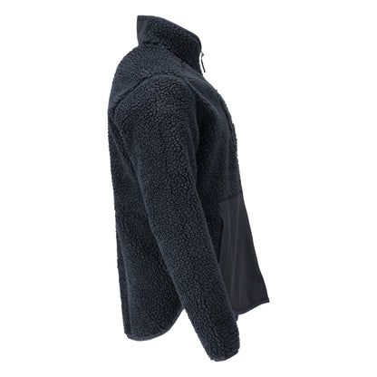 Fiber fur jacket with zipper Fiber fur jacket