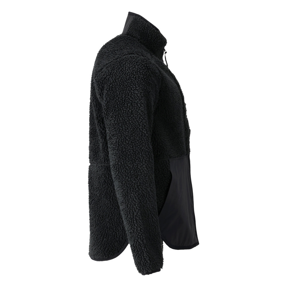 Fiber fur jacket with zipper Fiber fur jacket