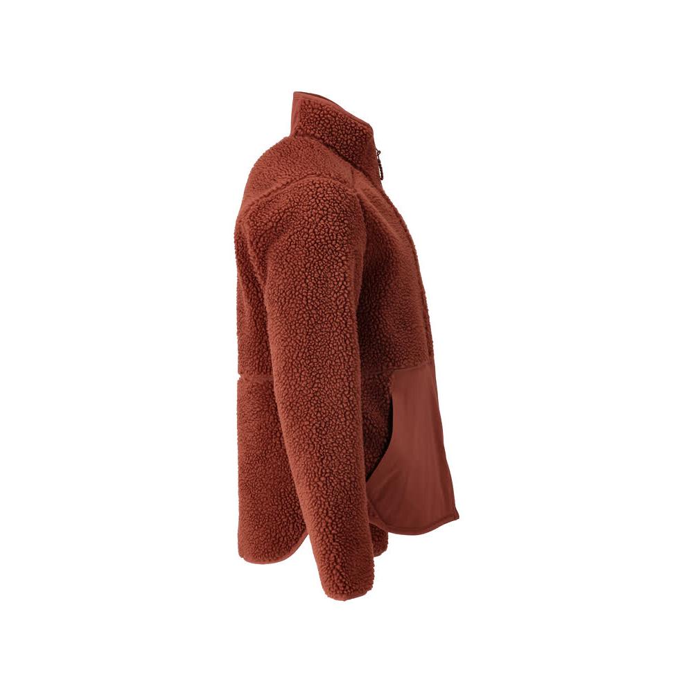 Fiber fur jacket with zipper Fiber fur jacket