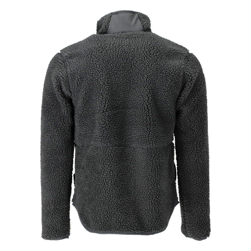 Fiber fur jacket with zipper Fiber fur jacket