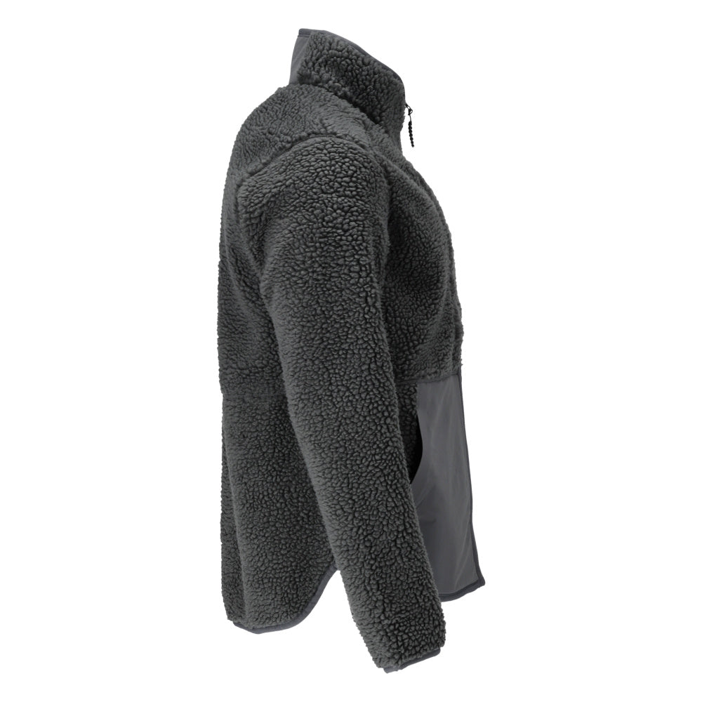 Fiber fur jacket with zipper Fiber fur jacket