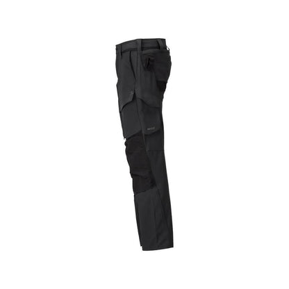 Pants with knee pockets, ULTIMATE STRETCH pants, black