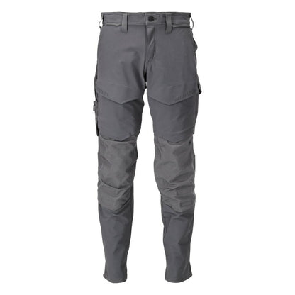 Pants with knee pockets, ULTIMATE STRETCH pants, anthracite gray