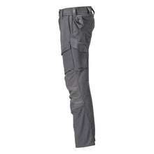 Pants with knee pockets, ULTIMATE STRETCH pants, anthracite gray