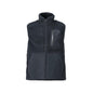 Fiber fur vest with zipper thermal vest