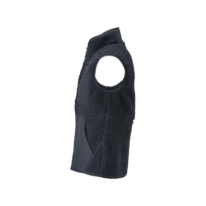 Fiber fur vest with zipper thermal vest