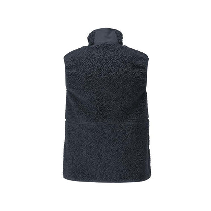 Fiber fur vest with zipper thermal vest
