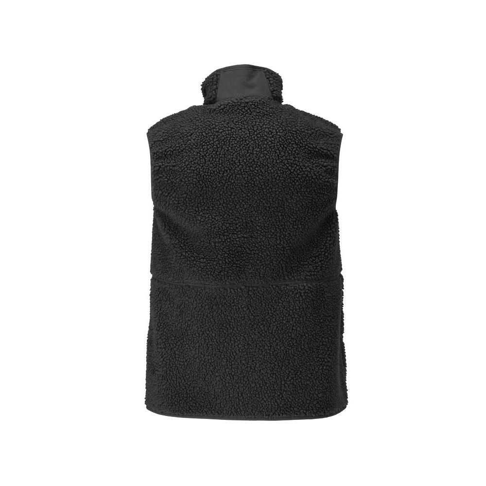 Fiber fur vest with zipper thermal vest