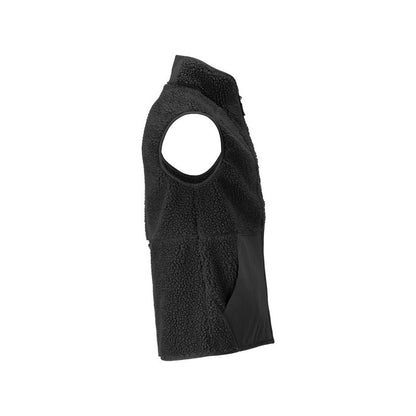 Fiber fur vest with zipper thermal vest