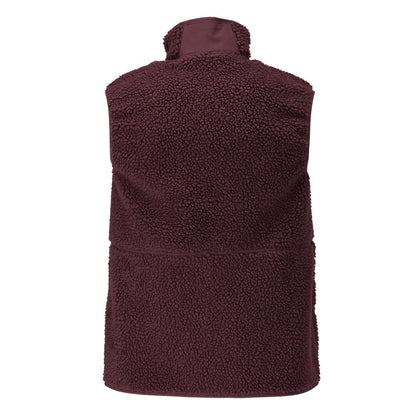 Fiber fur vest with zipper thermal vest
