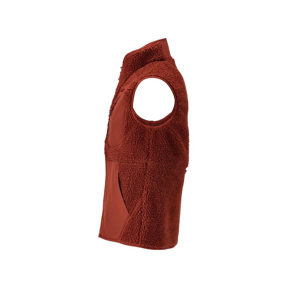 Fiber fur vest with zipper thermal vest