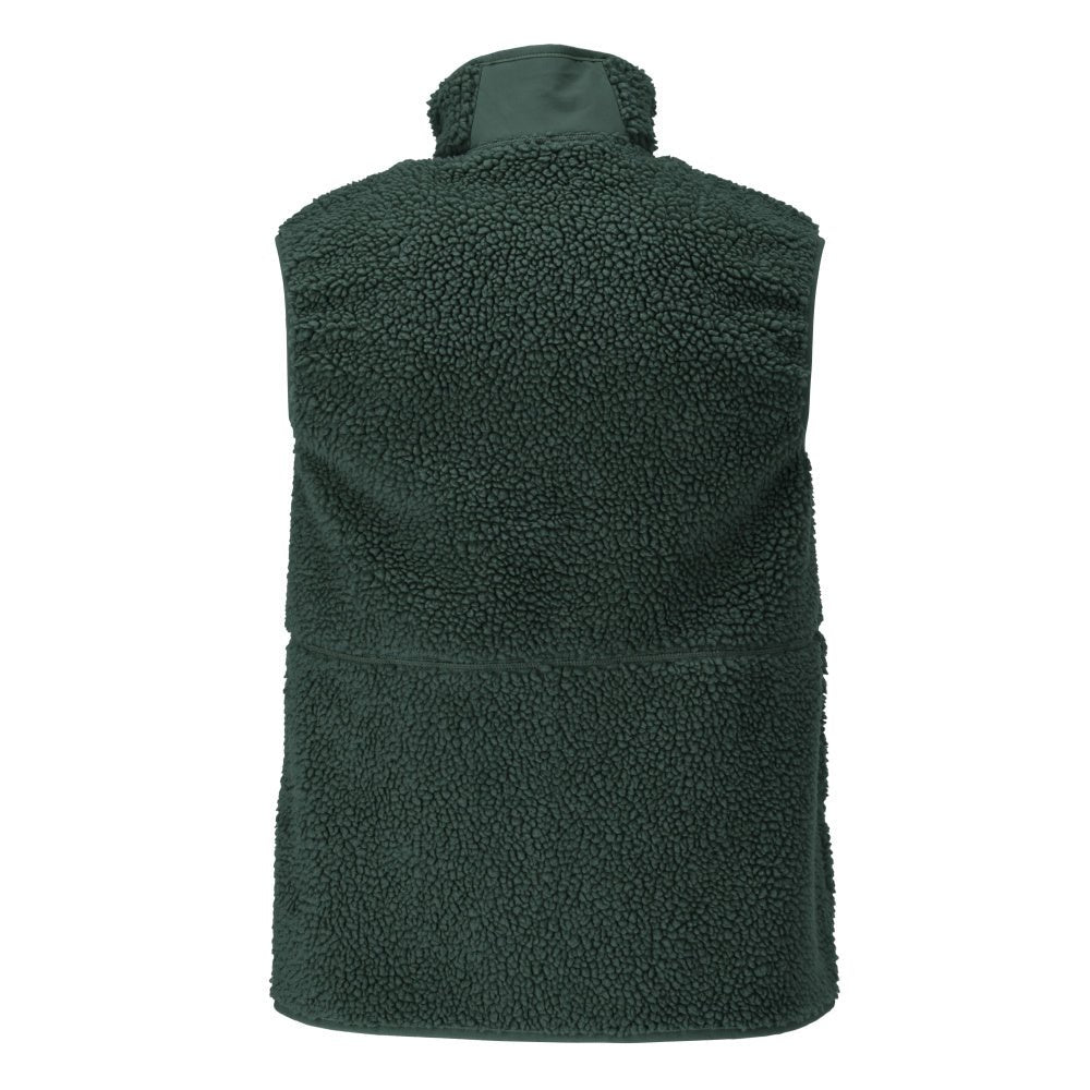 Fiber fur vest with zipper thermal vest