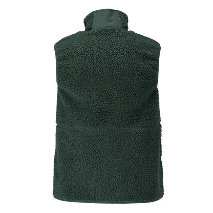 Fiber fur vest with zipper thermal vest