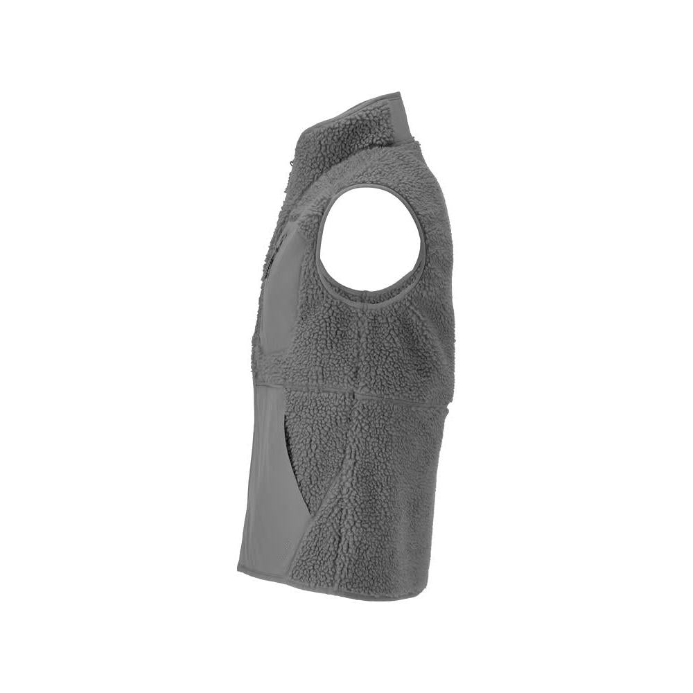 Fiber fur vest with zipper thermal vest