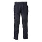 Trousers with knee pockets trousers, black-blue