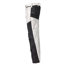 Trousers with knee pockets trousers, white/anthracite grey