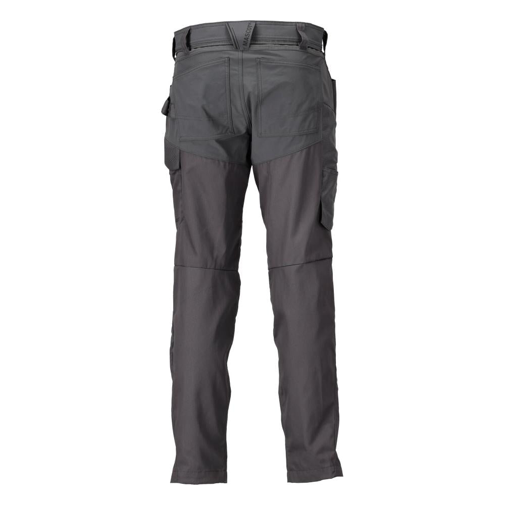 Trousers with knee pockets trousers, anthracite grey