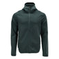 Fleece sweater, hood, zip microfleece jacket, forest green