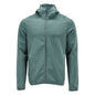 Fleece sweater, hood, zip microfleece jacket, light forest green