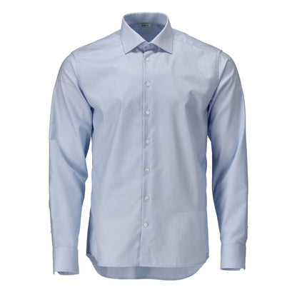 Shirt, modern fit, light blue/white