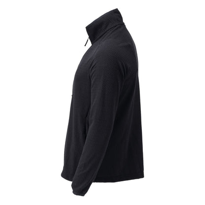 Microfleece sweater with short zipper microfleece jacket