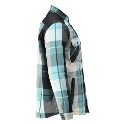 Shirt, checked, fiber fur lining, thermal shirt