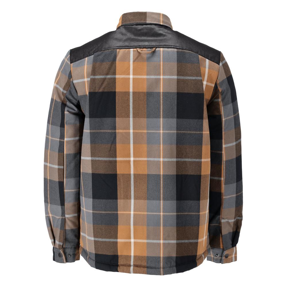 Shirt, checked, fiber fur lining, thermal shirt