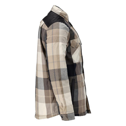 Shirt, checked, fiber fur lining, thermal shirt