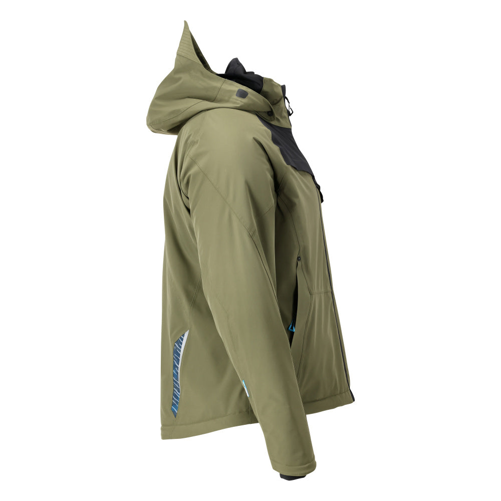 Winter jacket with CLIMASCOT®, waterproof winter jacket, moss green/black