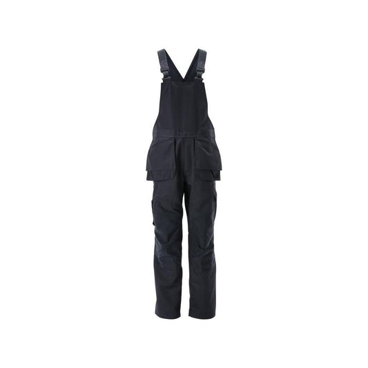 Dungarees, knee pockets, stretch inserts Dungarees, black-blue