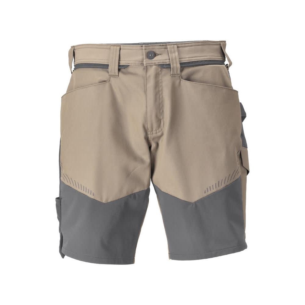 Shorts, light weight shorts, dark sand beige/anthracite gray